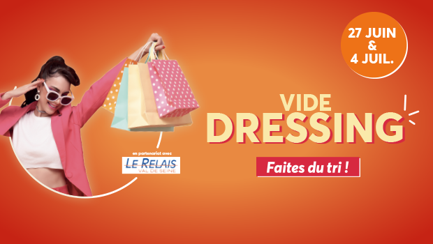 Profitez d'un vide dressing dans votre centre commercial Aushopping Mantes Buchelay du 27 juin au 4 juillet 2026