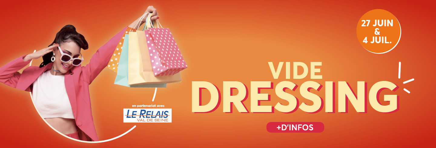 Profitez d'un vide dressing dans votre centre commercial Aushopping Mantes Buchelay du 27 juin au 4 juillet 2026